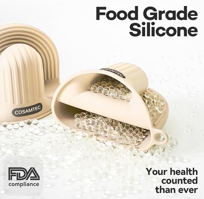 Silicone Oven Mitts Heat Resistant Mini Oven Gloves and Pot Holders Set for Kitchen Non Slip Waterproof Pinch Grips for Cooking and Baking Set of 2