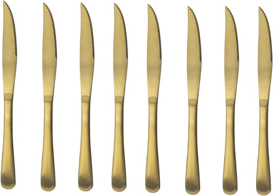 Gugrida Luxury 18/10 Stainless Steel Flatware Set Matte Black Silverware Set