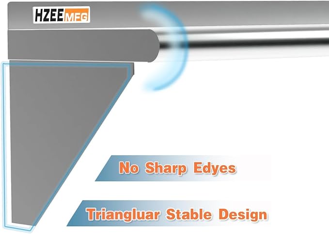 Stainless Steel Wall Mounted Shelf 12 x 30 inch Heavy Duty 250 lb Metal Shelf, Commercial Food Service Storage Rack Shelves for Kitchen, Restaurant, Laundry Room and Home