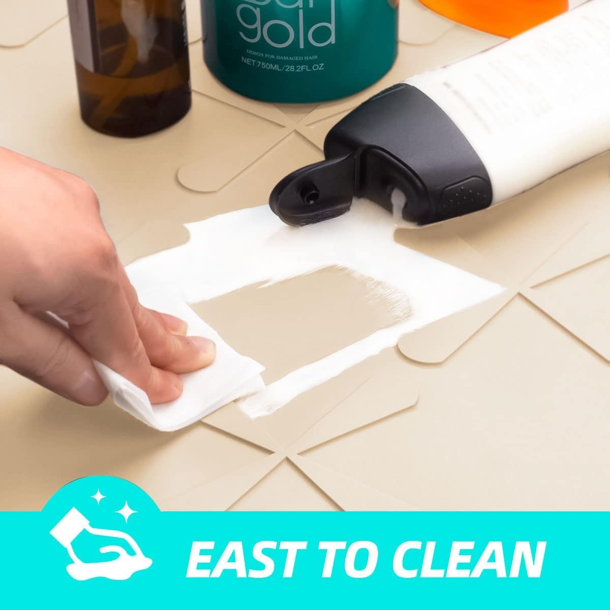 SIKADEER 22" x 19" Under Sink Mat Waterproof, Silicone Mat Kitchen Drawer Shelf and Cabinet Liner, Sink Protector for Kitchen Organizers and Storage, Boot Tray Pet Food Mats