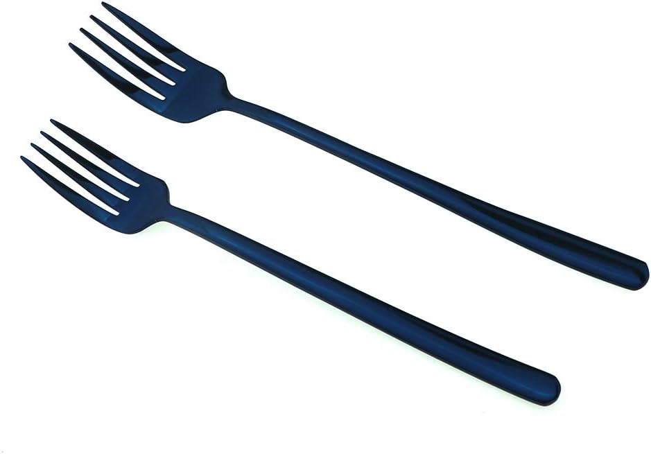 JASHII Mirror Polished Blue 20-Piece SUS304 Stainless Steel Flatware Set,Silverware Set Dinner Knife Fork Spoon Dessert Fork Salad Spoon Service for 4