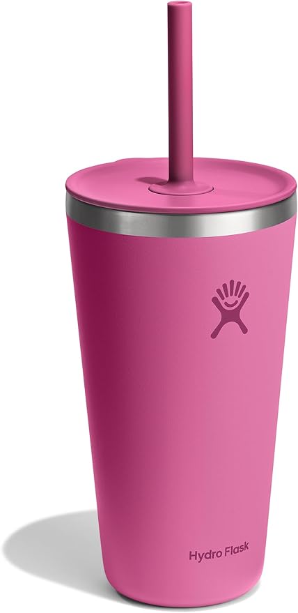 Hydro Flask All Around Tumbler Straw Lid, Insulated Travel Mug, Stainless Steel Coffee Cup 28 Oz Reef