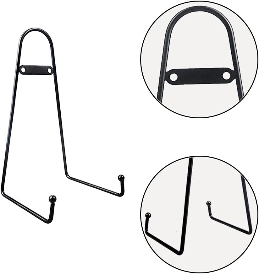 YY YEARCHY Plate Stand Holder for Wall Hanging Display Rack Art Hanger Metal Easel Photo Holder Books Bowls Platters