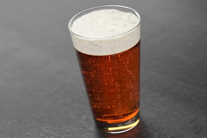 Well Told Engraved Orlando Florida Map Pint Glass, Etched Beer Gift (16 oz, Clear) City Map Pint, Custom City Glassware, Gifts For Beer Lovers