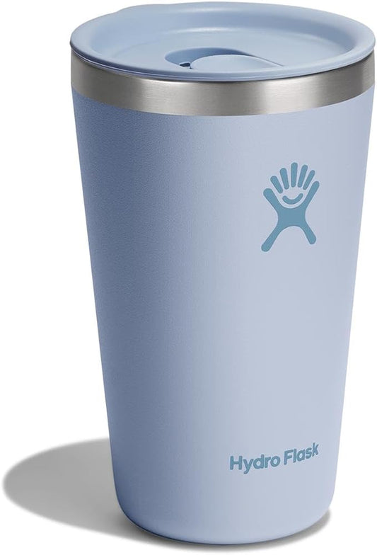 Hydro Flask All Around Tumbler Press-In Lid, Insulated Travel Mug, Stainless Steel Coffee Cup 16 Oz Surf Blue