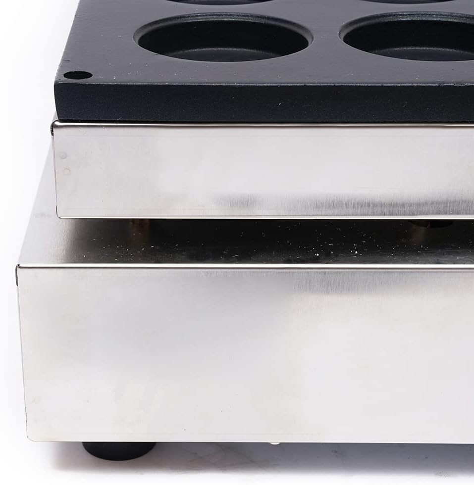 Commercial 110V Electric Red Bean Cake Baker, Muffin Maker & Waffle Maker - Nonstick Cast Iron Pan, Temperature Controlled Bread Toaster