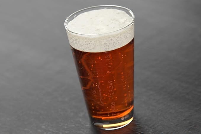 Well Told Engraved Seattle Washington Map Pint Glass, Etched Beer Gift (16 oz, Clear) City Map Pint, Custom City Glassware, Gifts For Beer Lovers