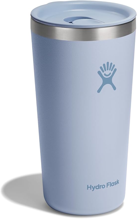 Hydro Flask All Around Tumbler Press-in Lid, Insulated Travel Mug, Stainless Steel Coffee Cup 20 Oz Surf Blue