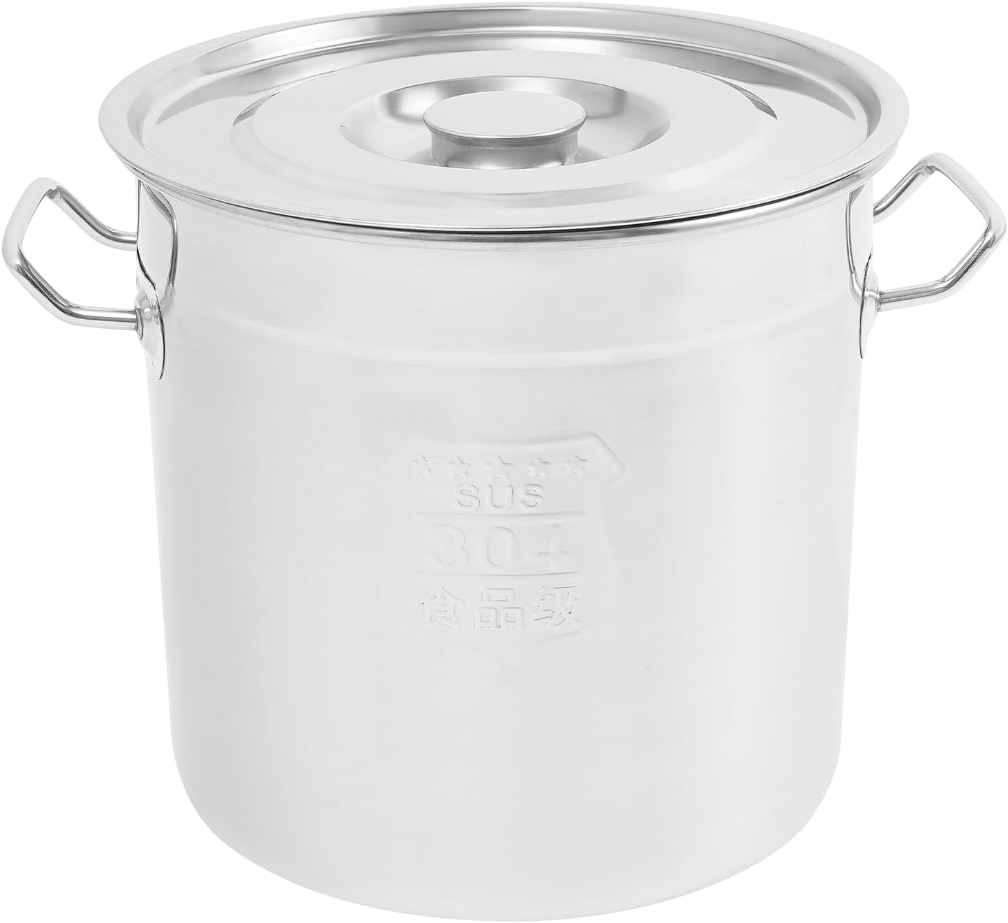 Stock Pot with Lid, 304 Stainless Steel Big Pots for Cooking, 12 Quart Stockpots with Hanging Lid and Handle, Anti-Corrosion, Anti-Rust, Used for Induction Stoves, Gas Stoves, Electric Stoves