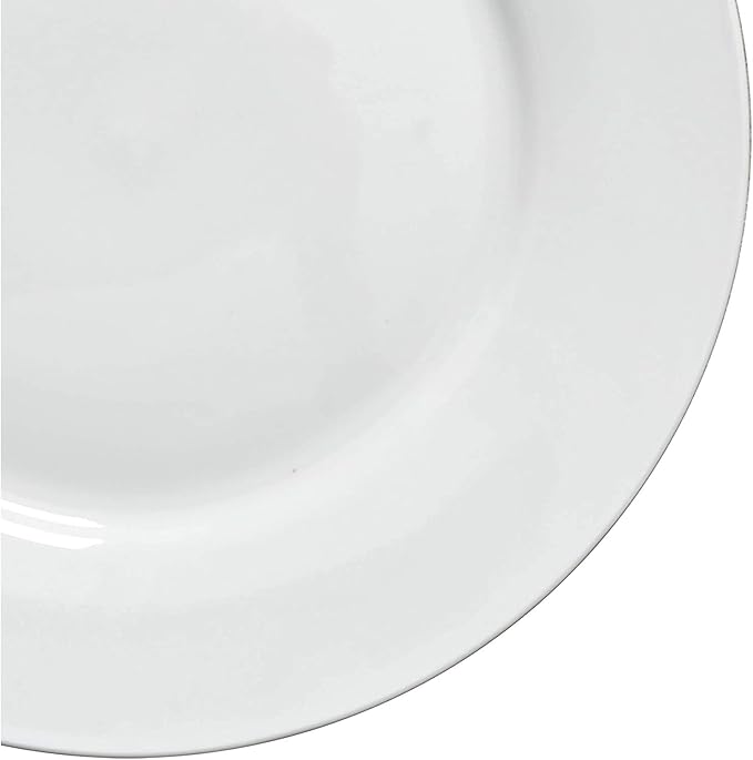 Gibson Home 102563.16RM Classic Porcelain Zen Buffet 16 Piece Round Dinnerware Set with Multi Sized Plates, Bowls, and Mugs, White (2 Pack)