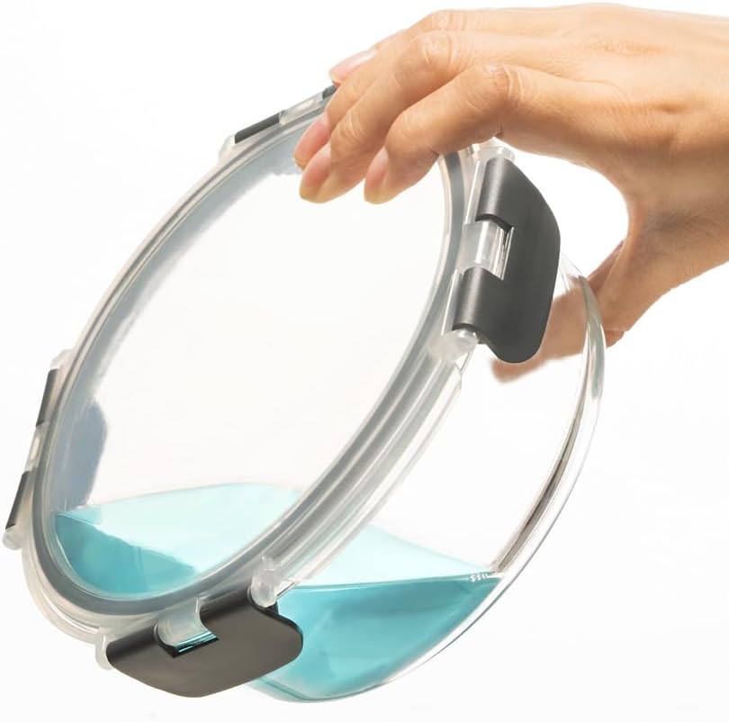 Igluu Meal Prep Round Glass Containers with Lids Airtight - Glass Food Storage Containers - Reusable Microwave, Freezer to Oven Safe BPA-free Lunch Box (10 Containers & 10 Lids) 32 oz & 13.5 oz