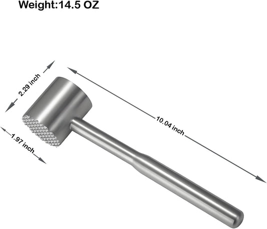 Premium Meat Tenderizer Mallet Tool for Kitchen Meat,Mallet Meat Hammer Meat Beater for Tenderizing and Flattening Meat,Meat Pounder Tenderizer for Pounding Meats, Nuts, Shellfish.
