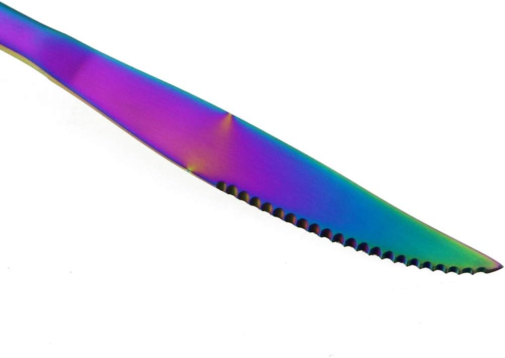 Gugrida Luxury 18/10 Stainless Steel Flatware Set Matte Black Silverware Set