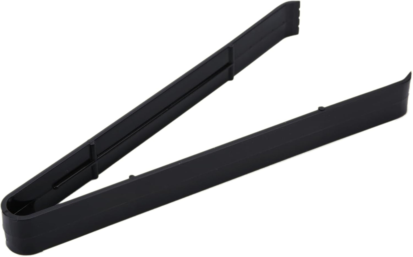 24 Pieces Plastic Salad Tongs, Black Kitchen Serving Tongs, 9 Inch Disposable Utensils Set, Perfect for Buffets and BBQ, Food Safe Material (24, Black)