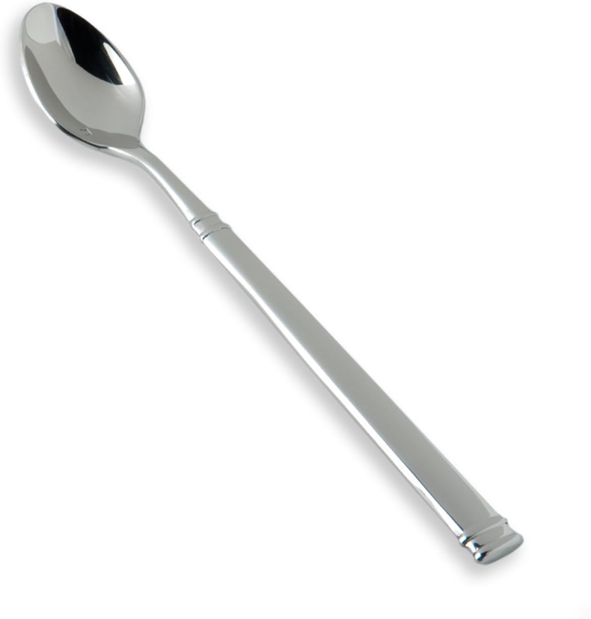 Fortessa Bistro 18/10 Stainless Steel Flatware Iced Tea Spoon, Set of 12,Silver