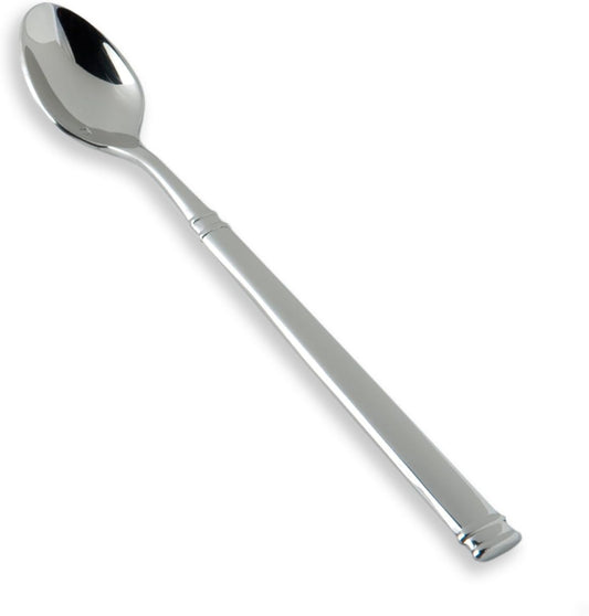 Fortessa Bistro 18/10 Stainless Steel Flatware Iced Tea Spoon, Set of 12,Silver