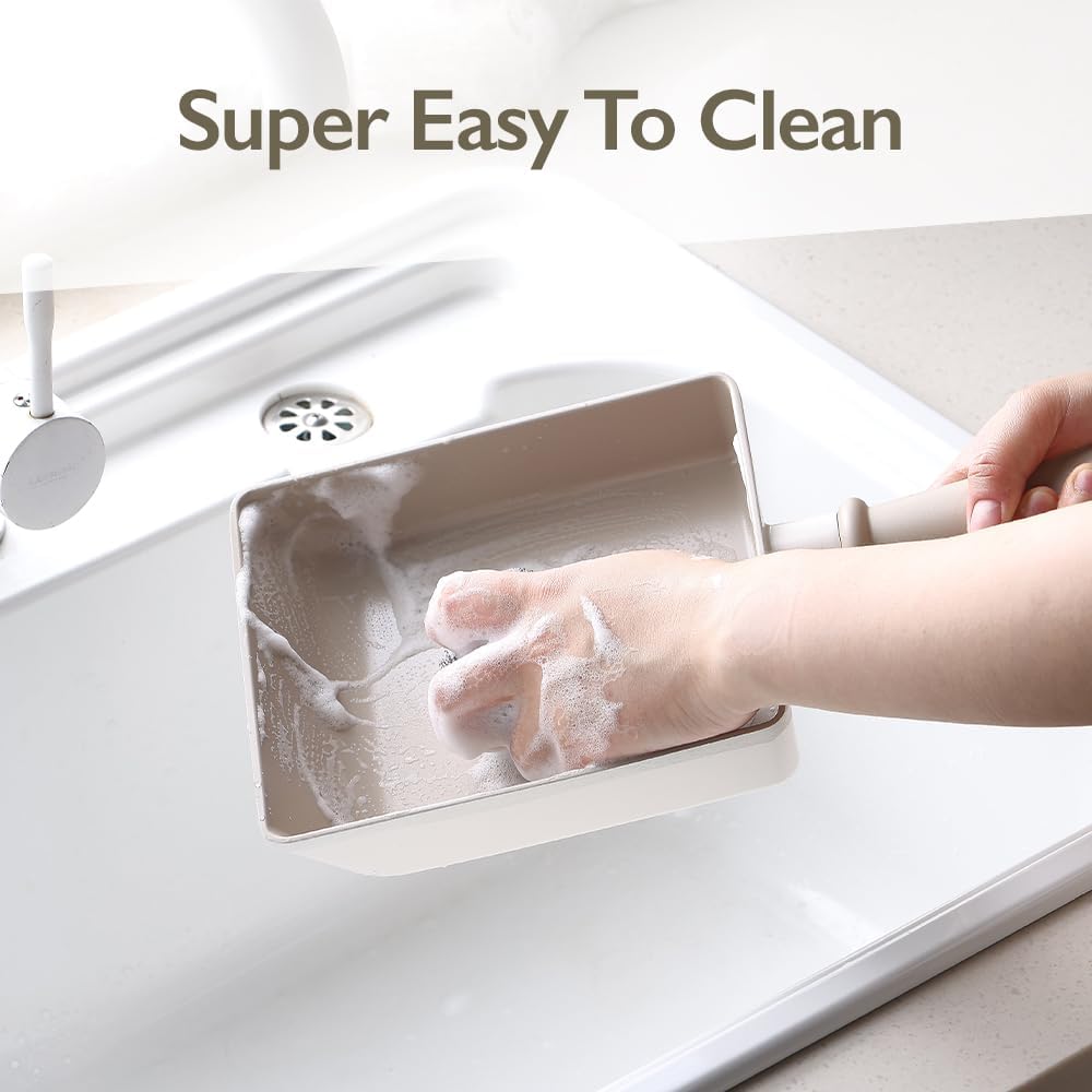 Chou Chou Kitchen Nonstick 6-Inch Rectangle Tamagoyaki Egg Roll Pan with Handle, Japanese Omelette Frying Skillet, Induction Compatible Cookware, Cooking Tamago Pan, Made in Korea (15cm)