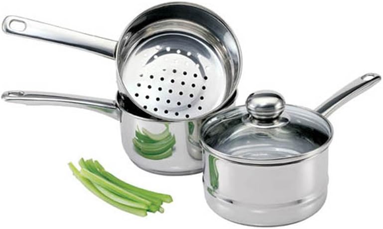 Culinary Edge Stainless Steel Steamer and Boiler Set