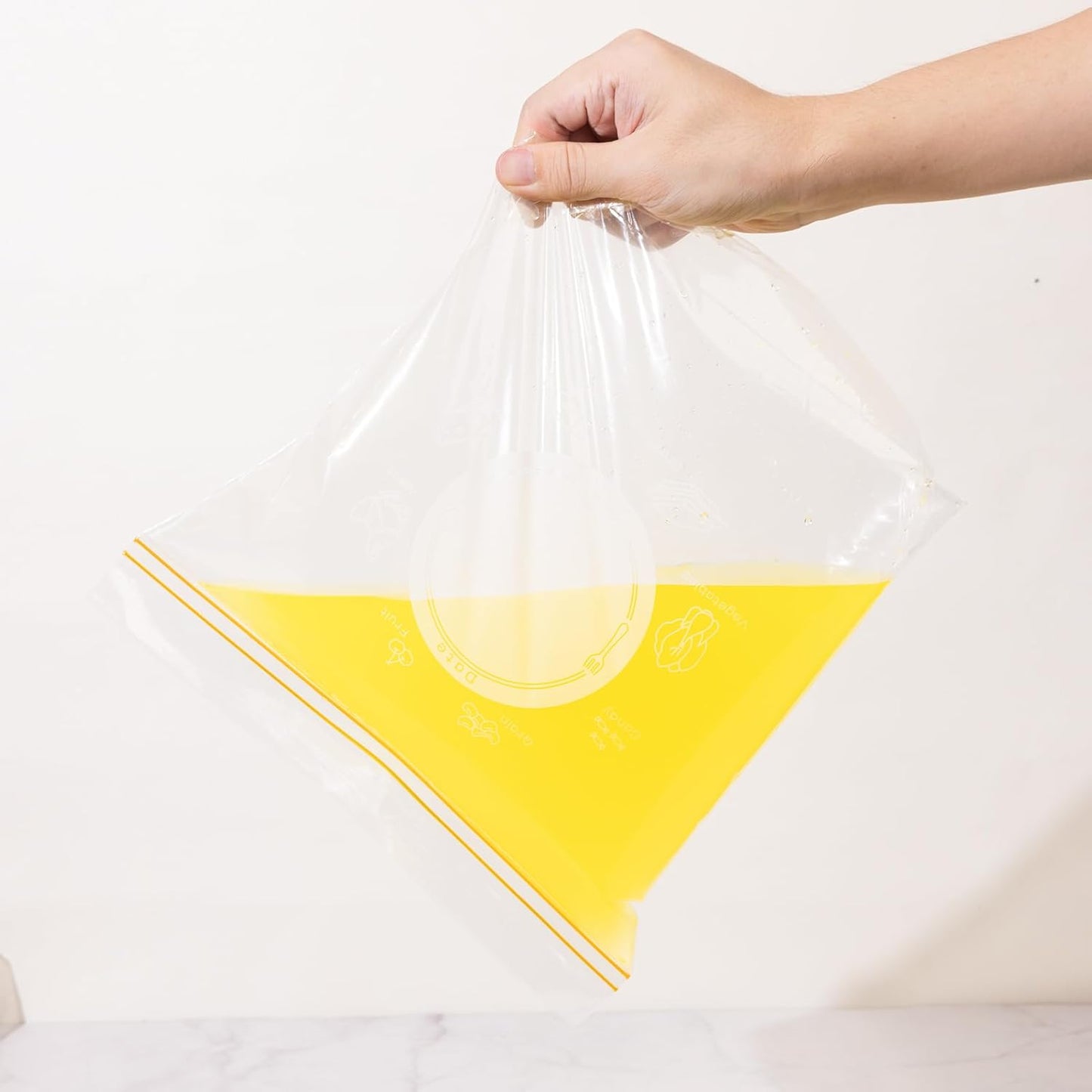 2-in-1 Reusable Food Storage Bags - Small 15 Pack(8.1"x7.1") & Large 10 Pack (10.7"x11") | Leakproof Freezer Bags, BPA-Free Eco-Friendly Silicone Zip Bags for Meal Prep, Snacks, Leftovers, Travel