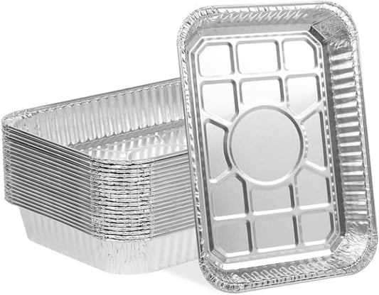 36-Pack Drip Pans for Weber, Grill Accessories for Weber Spirit, Genesis, Traveler, Q Series, Disposable Aluminum Foil Grease Tray Liners, 8.5 x 6 Inch
