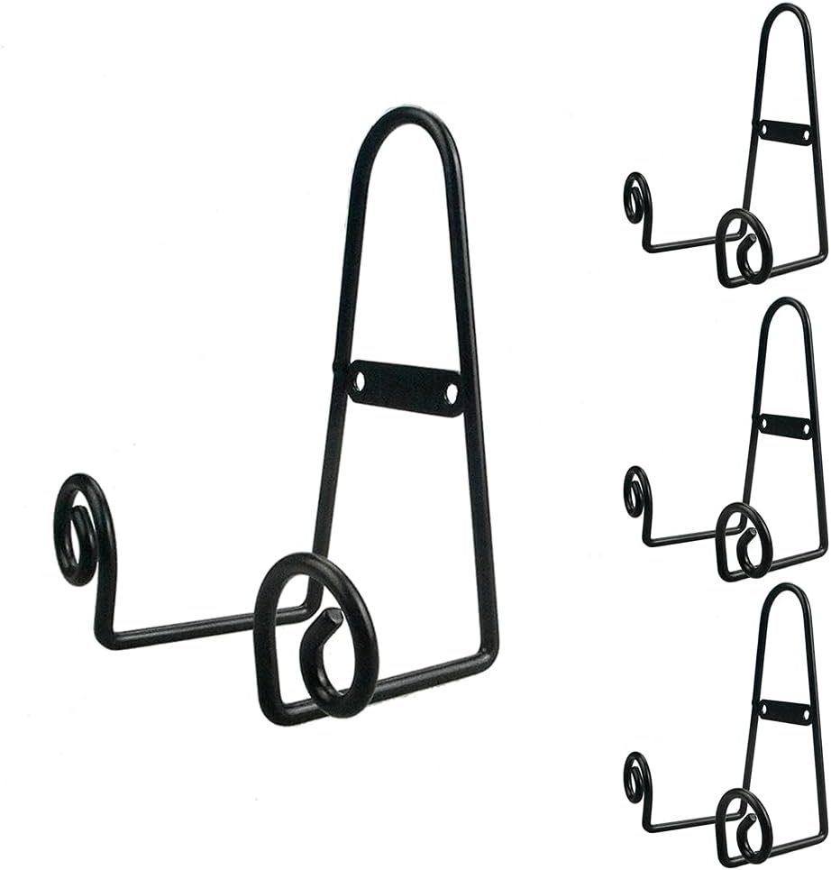 YY YEARCHY Plate Stand Holder for Wall Hanging Display Rack Art Hanger Metal Easel Photo Holder Books Bowls Platters