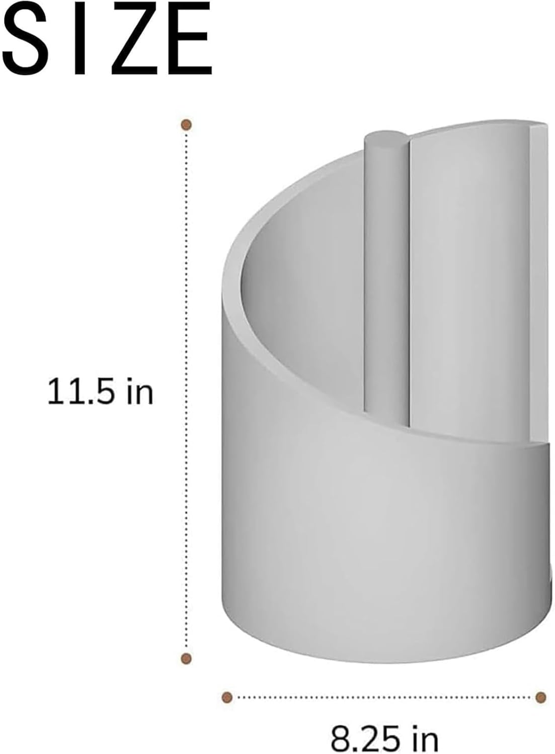 Mountain Paper Towel Holder Countertop with Mango Wood and Iron Round Base, Effortless One-Hand Tear Modern Kitchen Towel Dispenser for Counter, Cabinet, Farmhouse Kitchen (Natural Wood)