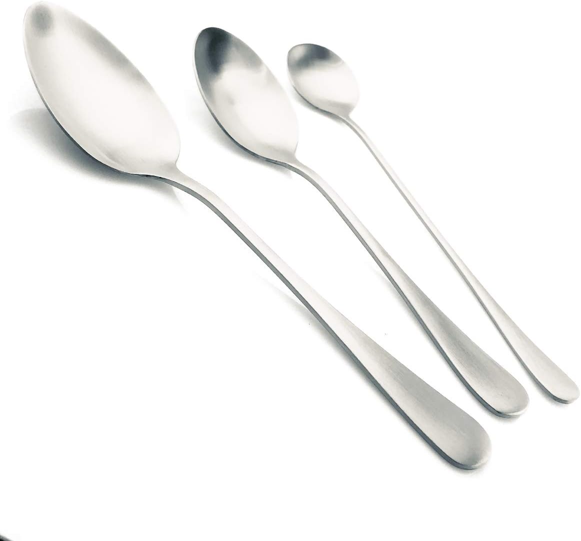 Gugrida Luxury 18/10 Stainless Steel Flatware Set Matte Black Silverware Set