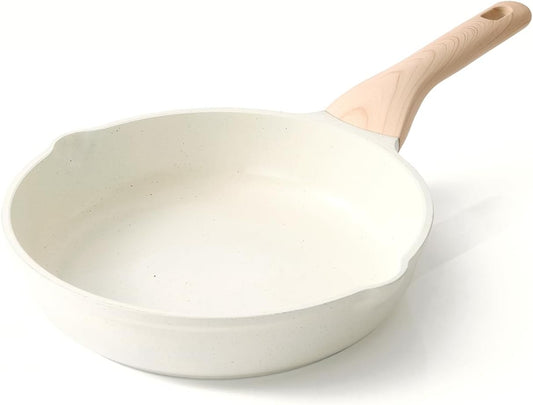 Kordisen Ceramic Non Stick Frying Pans Skillet, 9.5 Inch Ceramic Frying Pan Nonstick for Cooking Non Toxic, Healthy Induction Cookware, Heat Resistant Handle, PFOA & PFAS Free