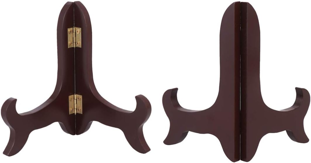 Gatuida Plate Display Stand for Tea Cakes Collector Plates Art Elegant Desktop Holder for Home Decor Fits Diameter