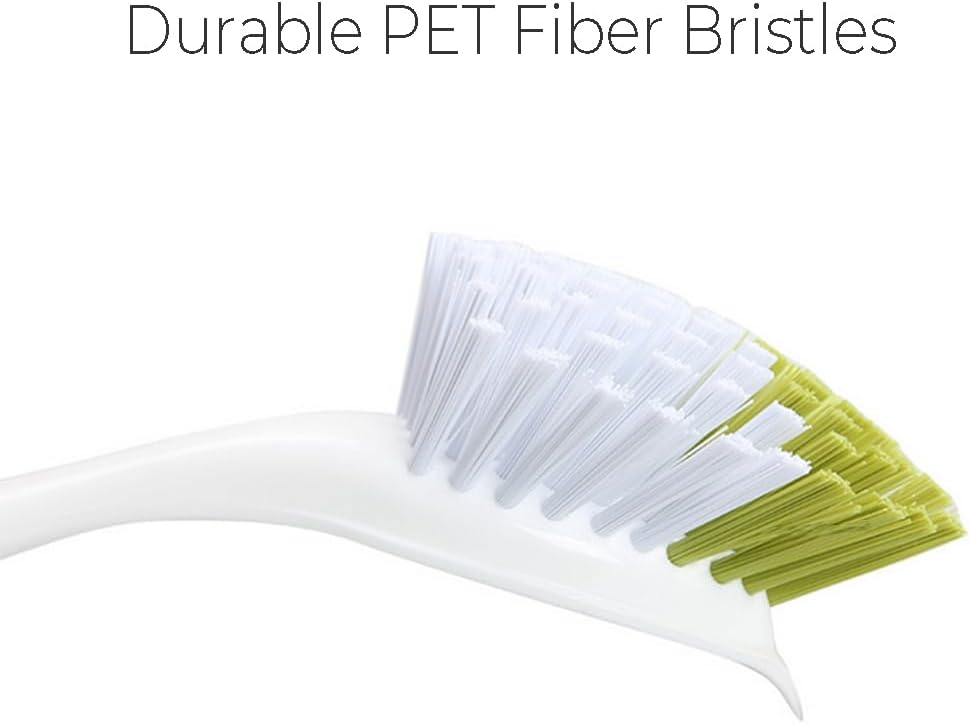 Dish Brush, Dish Scrubber & Kitchen Scrub Brush for Dishes, Pots, Pans, Sink, Cast Iron, Yellow-Green 3 Pack