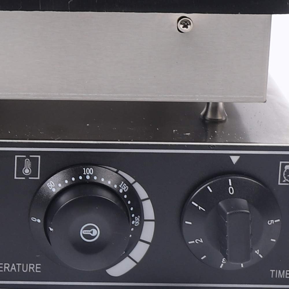 110V Mini Dutch Pancake Baker, 50PCS 1700W Commercial Electric Nonstick Waffle Maker Machine, 1.77 Inches Mini Pancake Maker with 2 Thermostats & 2 Timers Separate Control