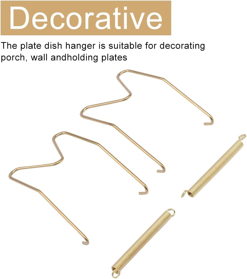 8 10 12 14 16Inch Plate Hangers for Walls Plate Dish Hangers Stainless Steel Decorative Invisible Plate Hangers Holder, Wall Hooks Home Decor (size:10in)