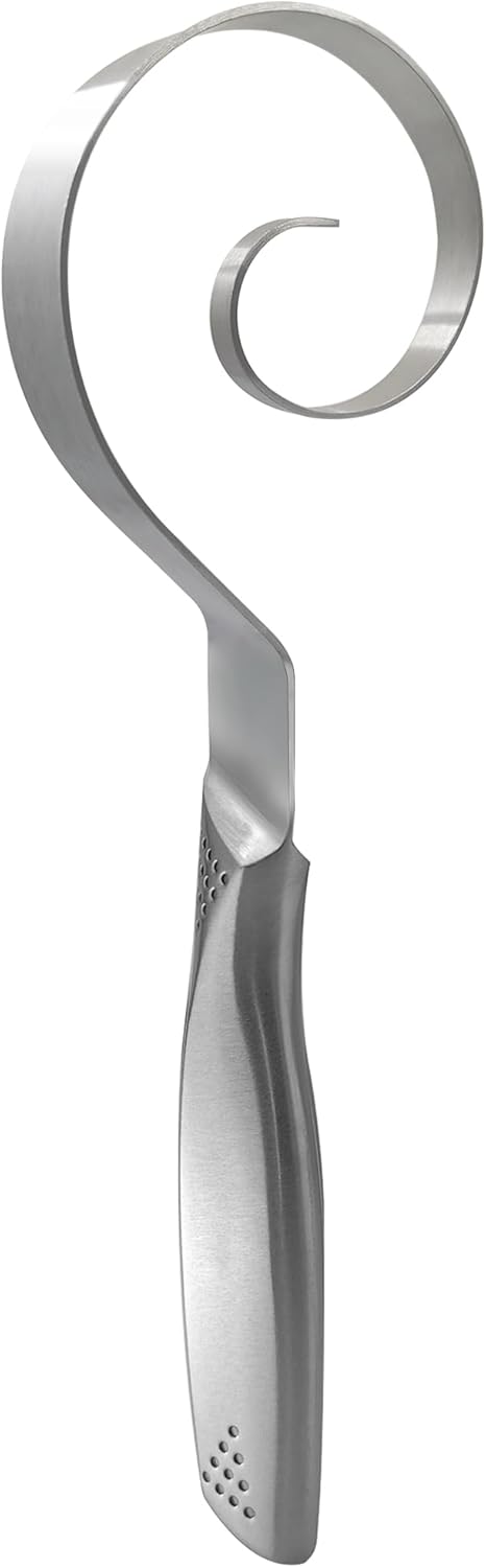 10-Inch Kitchen Essential Danish Dough Whisk, Dishwasher Safe Seamless Steel Handle
