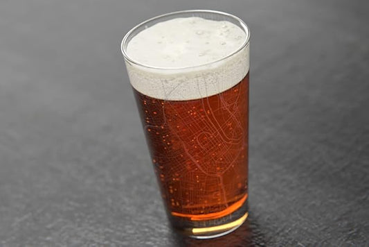 Well Told Engraved Nashville Tennessee Map Pint Glass, Etched Beer Gift (16 oz, Clear) City Map Pint, Custom City Glassware, Gifts For Beer Lovers