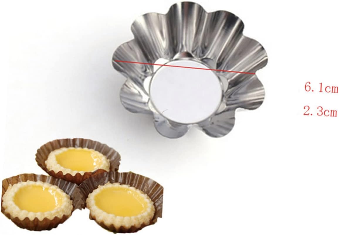 12pcs Tart Pans Baking Reusable Cupcake Muffin Kitchen Bakeware