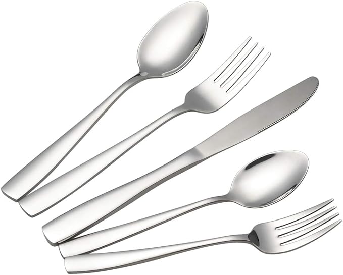 Asking 30-Pieces Stainless Steel Silverware Set, Service for 6