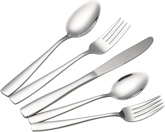 Asking 30-Pieces Stainless Steel Silverware Set, Service for 6