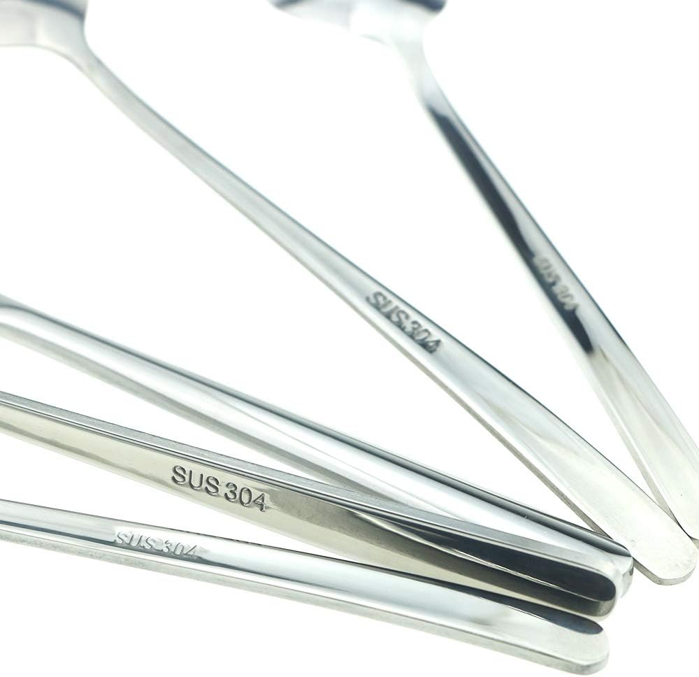 JASHII Mirror Polished Silver 20-Piece SUS304 Stainless Steel Flatware Set,Silverware Set Dinner Knife Fork Spoon Dessert Fork Salad Spoon Service for 4