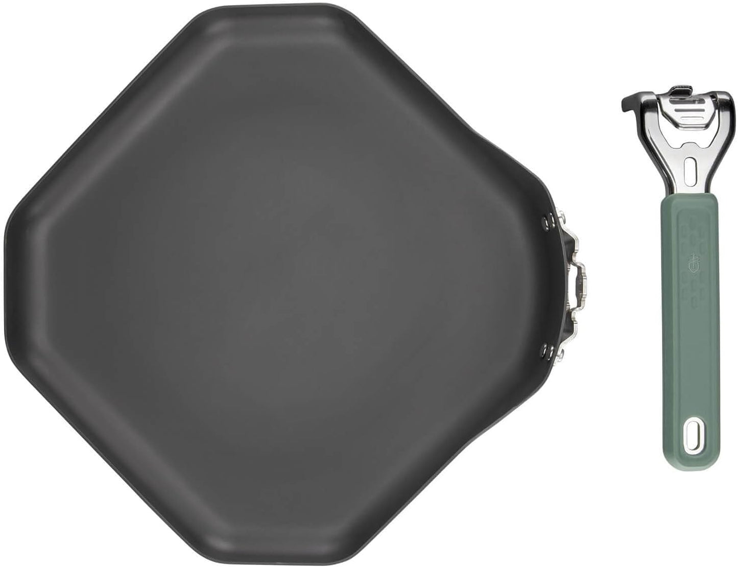 Gerber Gear ComplEAT Griddle - Portable, Nonstick Outdoor Camping Griddle - Premium Camping Cookware - Features Detachable Handle