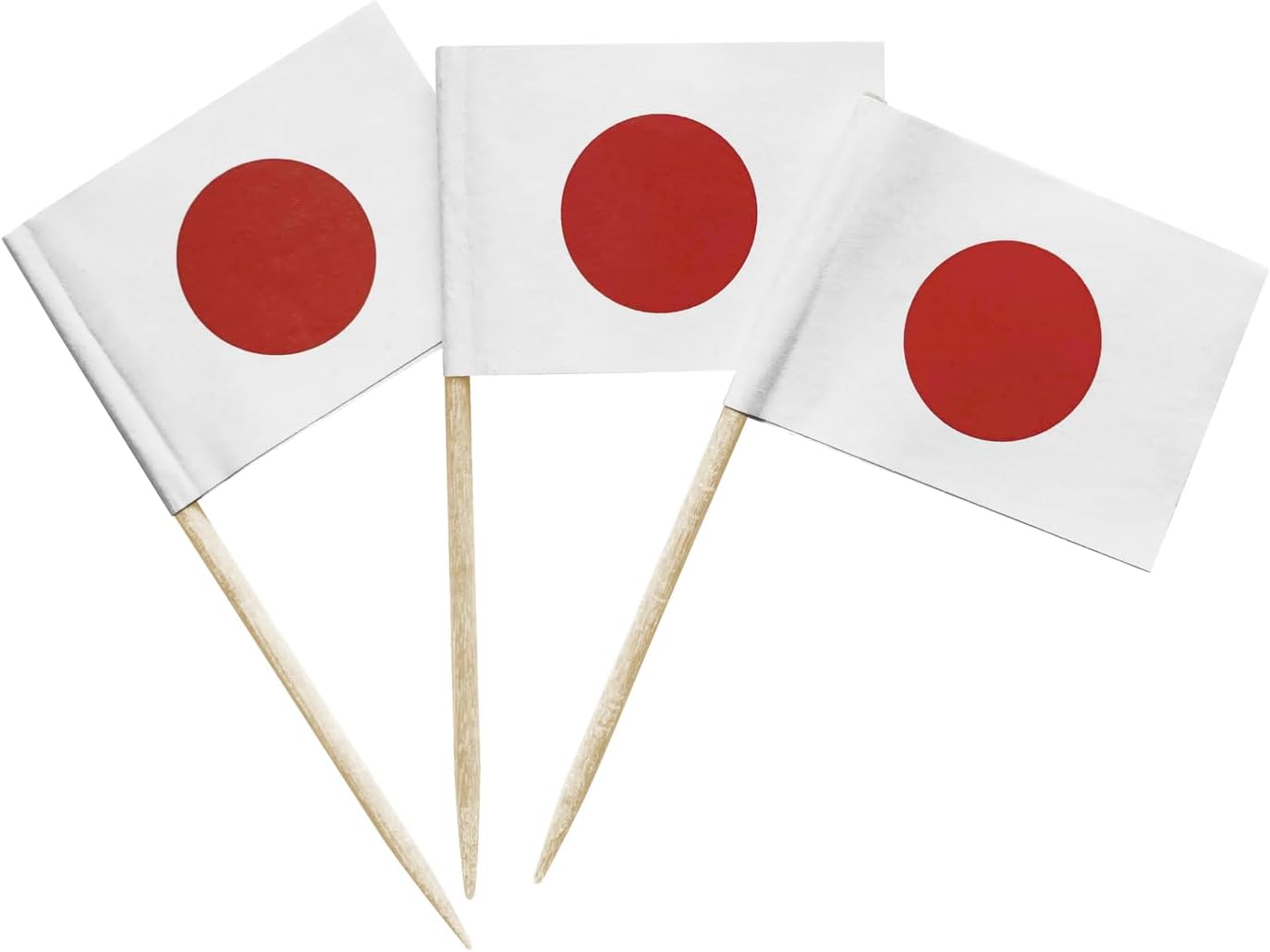 100 Pcs Japan Flag Japanese Toothpick Flags Cocktail Picks