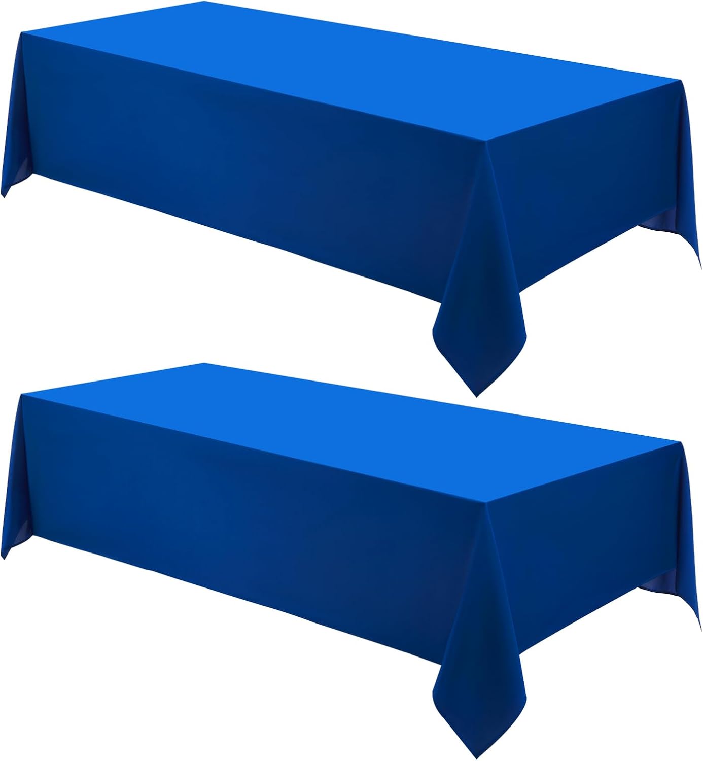Rectangle Tablecloths 60x120 Inch 2 Pack Royal Blue Tablecloth Washable Decorative Linen Polyester Table Cloths for Dining Table Banquets Buffet Parties and Wedding