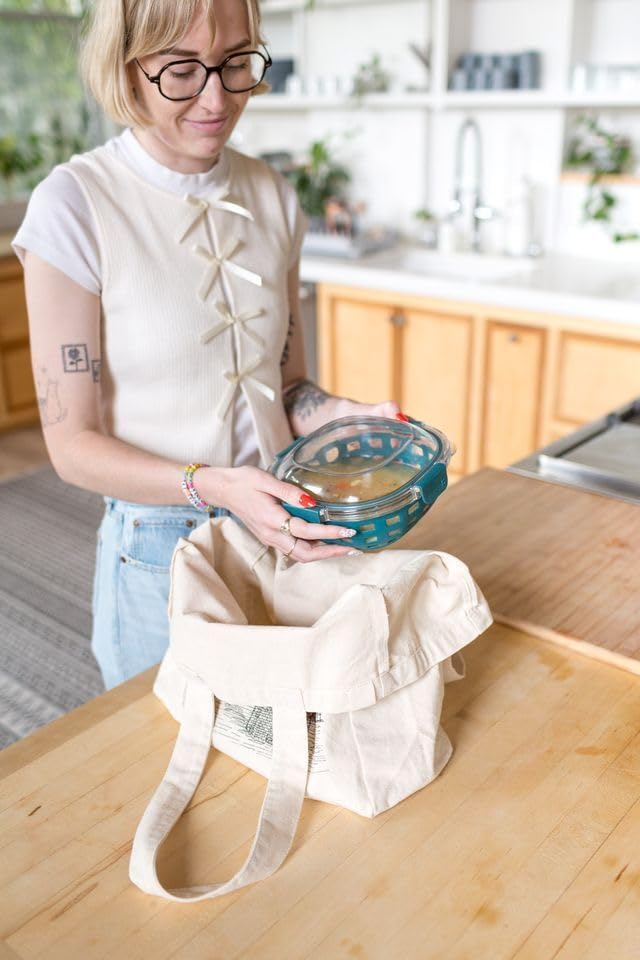 Ello Duraglass Meal Prep Lunch Bowl Container, 5 cup- Glass Food Storage Container with Silicone Sleeve and Airtight BPA-Free Plastic Lid, Dishwasher, Microwave, and Freezer Safe