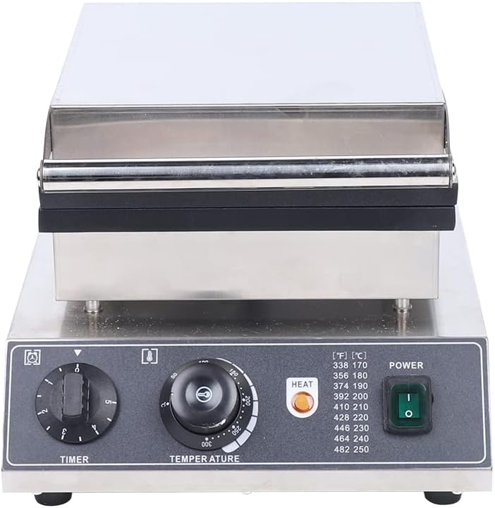 25-Pcs Waffle Maker Pancake Maker Non-stick Stainless Steel Waffle Pan Pancake Making Machine with Temp and Time Control for Home Restaurant