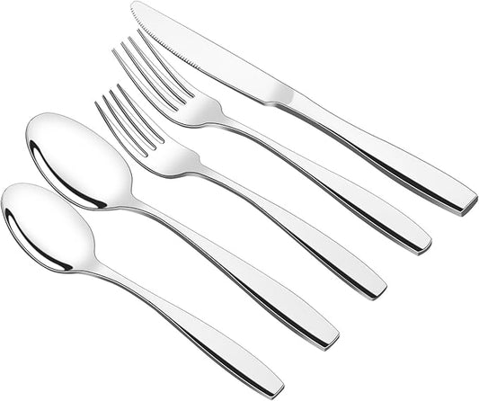 Ggbin 40-Piece Stainless Steel Flatware Set, Service for 8