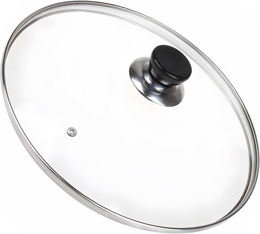 10 Inch Pan Lid, 10 Inch Frying Pan Lids, Tempered Glass Cast Iron Lid for Skillets, Fry Pan, Wok Pot (10 inch)