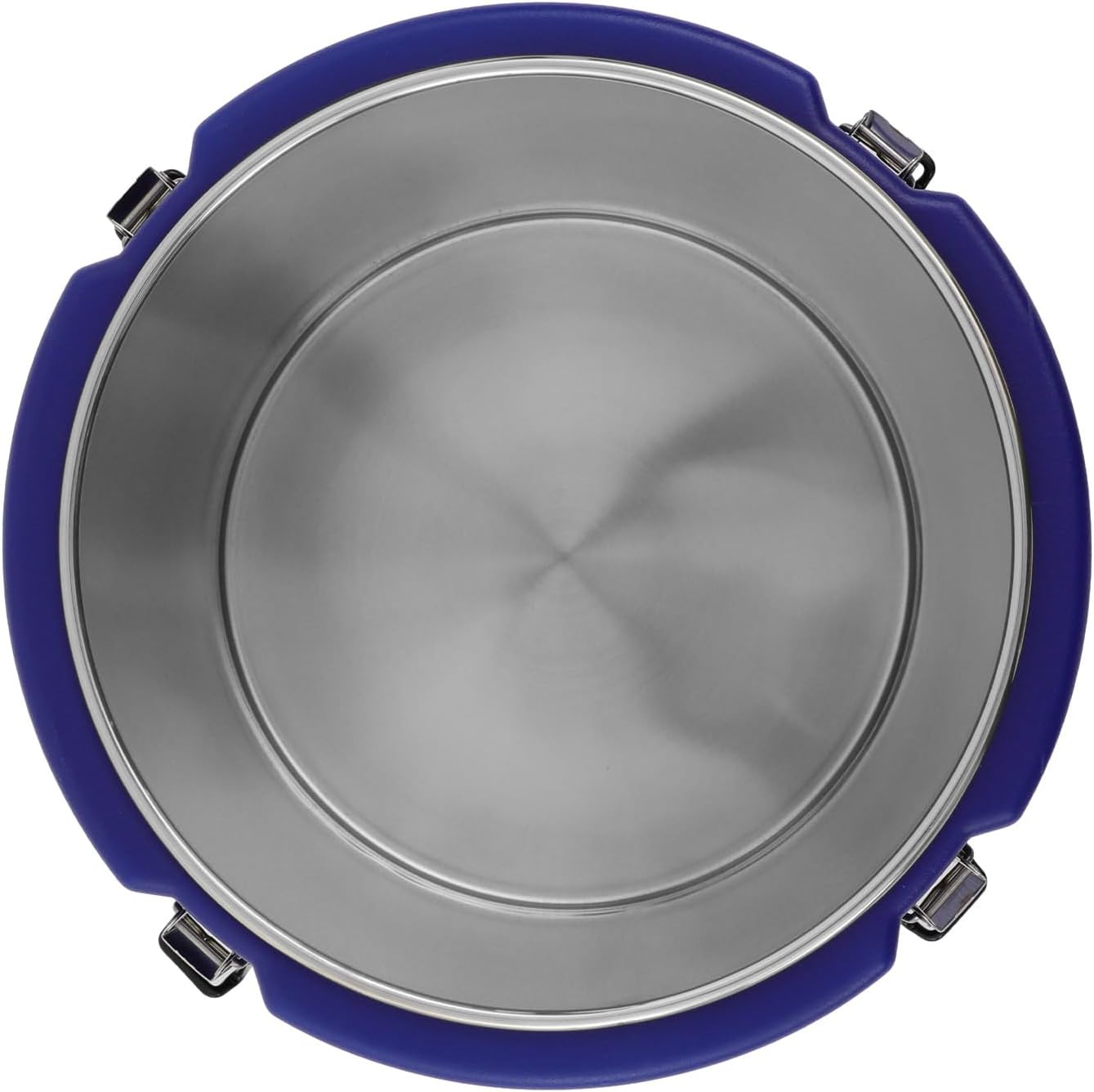 DYNAMI Large Insulated Food Container,8 Gallon Portable Commercial Food Warmer Insulated Soup Container Cold Hot Box for Catering,Stainless Steel Inner Liner, Sealed and Leak-proof (Navy Blue, 8 Gal)