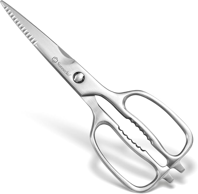 Sunnecko Kitchen Scissors for Food, Heavy Duty Scissors All Purpose Kitchen Shears That Come Apart, 8.5 Inch Fully Forged Stainless Steel