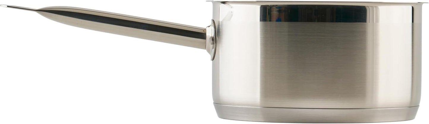 Winco Heavy-Duty Stainless Steel Sauce Pan with Cover, 3.5 Quart