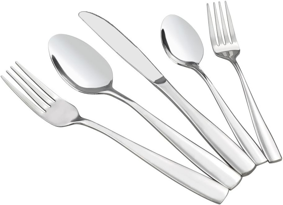 80-Piece Stainless Steel Flatware Set, Service for 16
