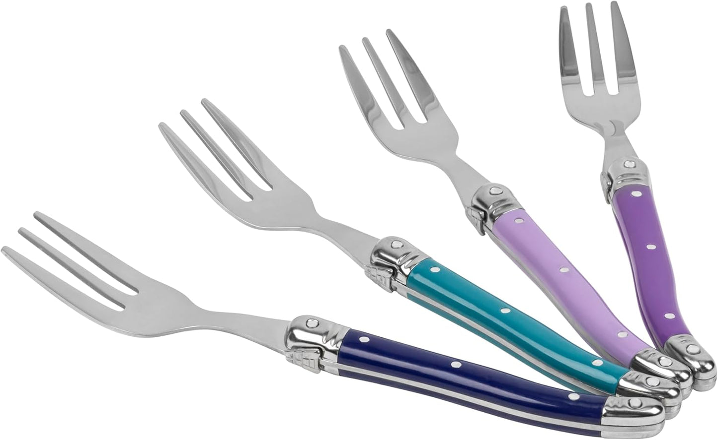 French Home Set of 4 Cake Forks - Plum Rose
